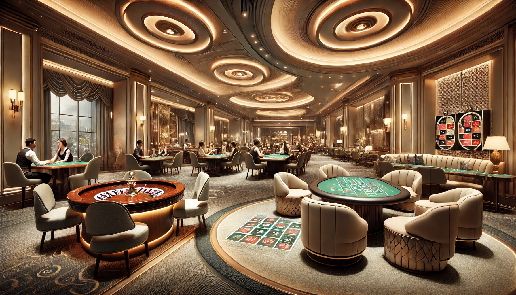 Ambiente de casino realista