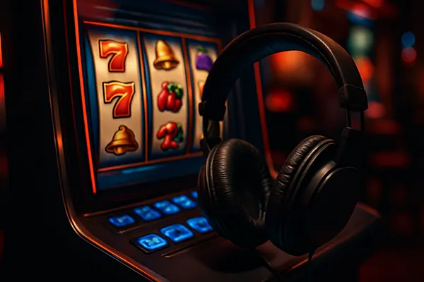 Joueur concentré slot